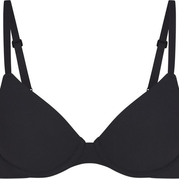 SKIMS Fits Everybody T-Shirt Bra in Onyx - Picture 2 of 7